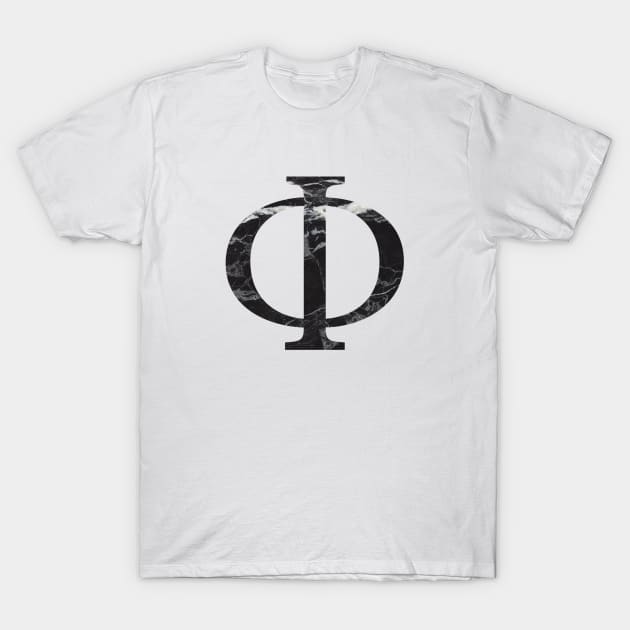 Marble Phi T-Shirt by lolosenese